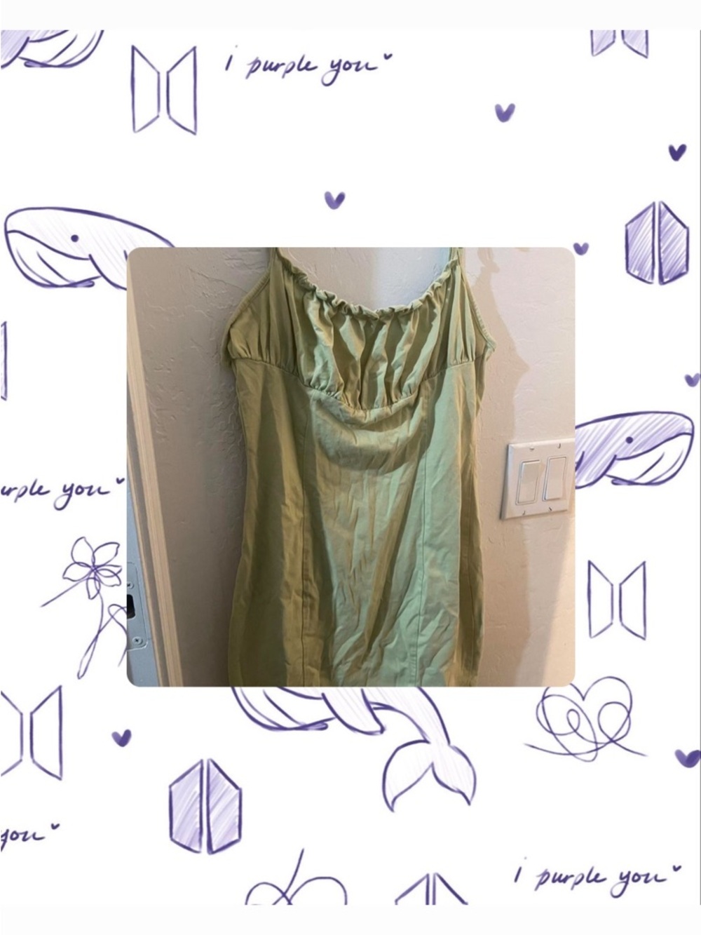 SHEIN Light Green Mini Dress